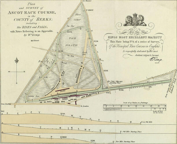 Plan and Survey of Ascot Race Course in the County of Berks by Wm. Kemp Plan and Survey of Ascot Race Course in the County of Berks by Wm. Kemp