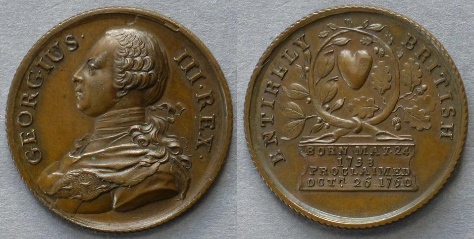 Medal commemorating the Accession of George III