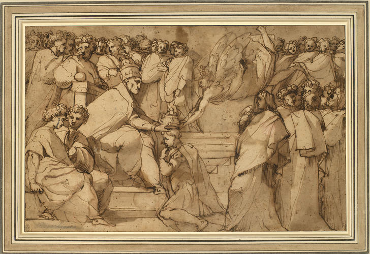 A Pope crowning an Emperor