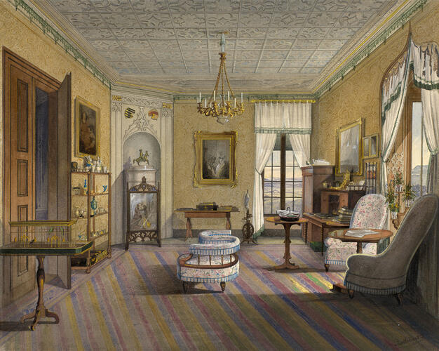 Schloss Callenberg: the bow-room