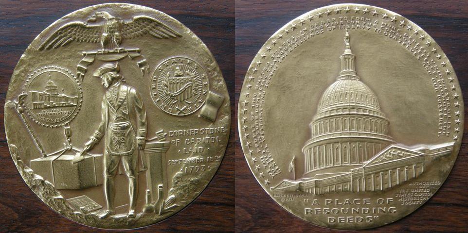 U. S. A. Medal issued by the United States Capital Historical Society, struck to 'help understand the Capital as a symbol of the American Republic' U. S. A. Medal issued by the United States Capital Historical Society, struck to 'help understand the Capital as a symbol of the American Republic'