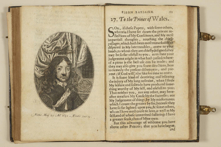 The Papers which passed at New-Castle betwixt His Sacred Majestie and Mr. Alex. Henderson, concerning the change of Church-government. Eikon basilike : the pourtraicture of His Sacred Majestie in his solitudes and sufferings . . . . A Perfect copie of prayers used by His Majesty in the time of his sufferings, delivered to Doctor Juxon, Bishop of London, immediately before his death : also a copie of a letter from the Prince The Papers which passed at New-Castle betwixt His Sacred Majestie and Mr. Alex. Henderson, concerning the change of Church-government. Eikon basilike : the pourtraicture of His Sacred Majestie in his solitudes and sufferings . . . . A Perfect copie of prayers used by His Majesty in the time of his sufferings, delivered to Doctor Juxon, Bishop of London, immediately before his death : also a copie of a letter from the Prince