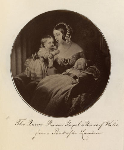 'The Queen, Princess Royal and Prince of Wales from a Print after Landseer'