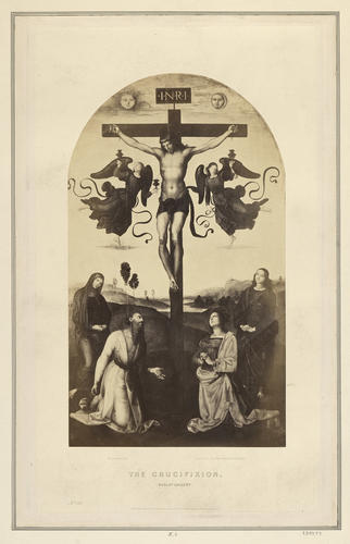 Christ on the cross with the Virgin Mary, saints and angels ['The Mond Crucifixion']