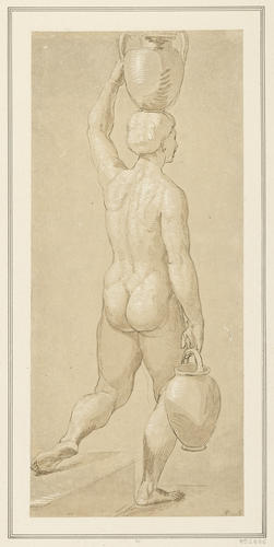 Study of a woman carrying two water-jars