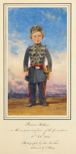 'Prince Arthur in the undress uniform of the Grenadiers'; Prince Arthur, later Duke of Connaught (1850-1942)