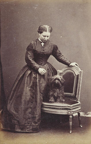Princess Helena, daughter of Queen Victoria (1846-1923) a terrier