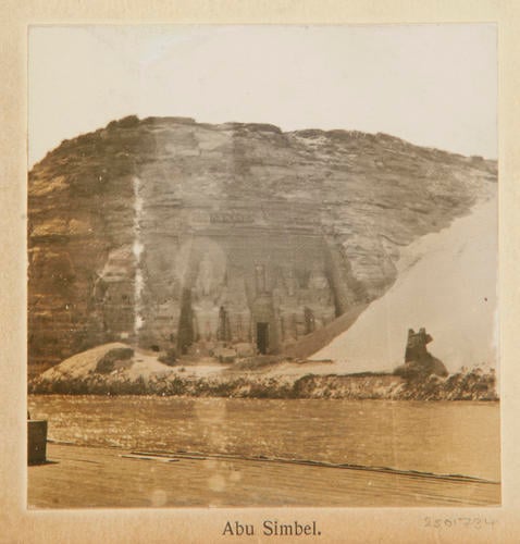 The entrance to the main temple at Abu Simbel