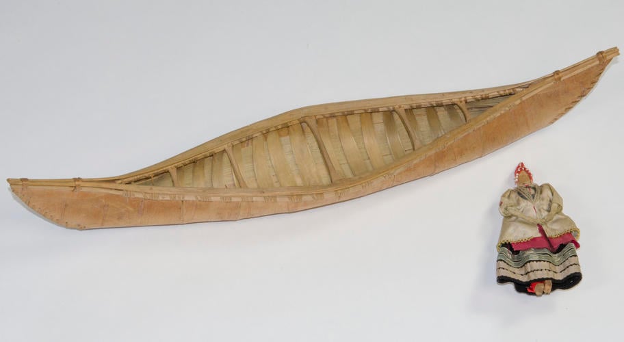 Model canoe