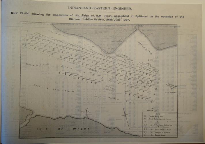 After James C Cole (active 1856-85) - The Naval Review Of 1897 ...