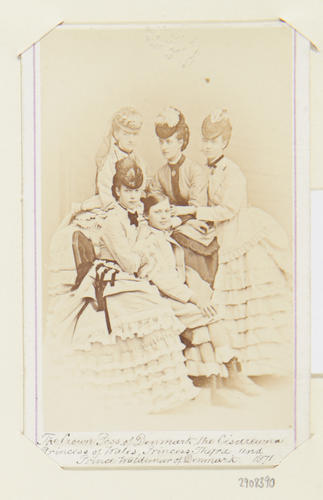 The Queen of Denmark, the Tsesarevna, the Princess of Wales, Princess Thyra and Prince Valdemar of Denmark The Queen of Denmark, the Tsesarevna, the Princess of Wales, Princess Thyra and Prince Valdemar of Denmark