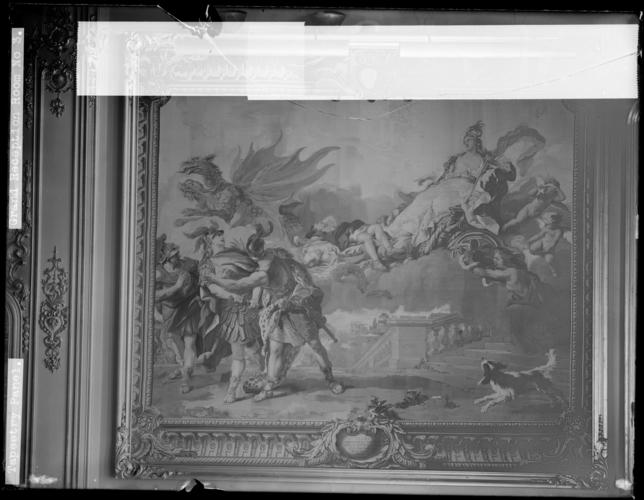 Glass plate negative of Gobelins tapestry Glass plate negative of Gobelins tapestry