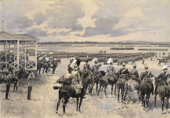 Visit of King Alfonso XIII of Spain: Review at Aldershot, 8th June 1905 Visit of King Alfonso XIII of Spain: Review at Aldershot, 8th June 1905