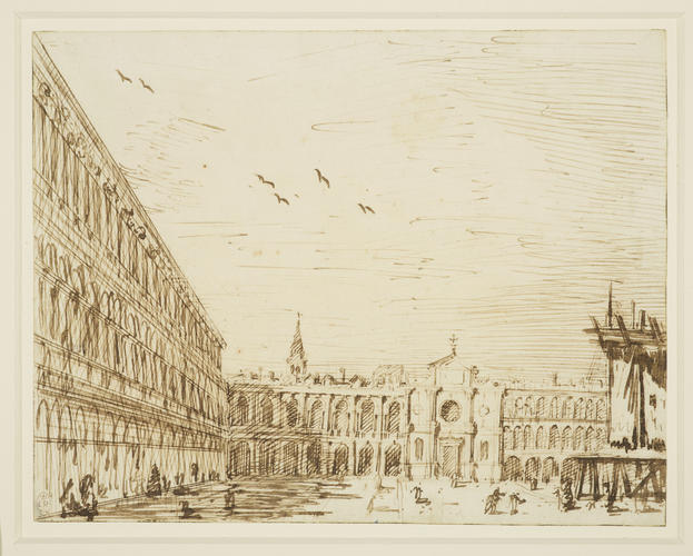 Venice: The Piazza, looking west