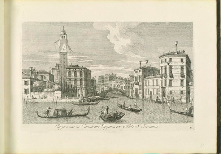 Master: Venetian views after Canaletto
Item: Ingressus in Canalem Regium ex Aede S. Ieremiae