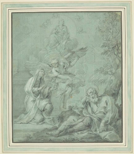 St Joachim and St Anne see a Vision of the Virgin immaculately conceived St Joachim and St Anne see a Vision of the Virgin immaculately conceived