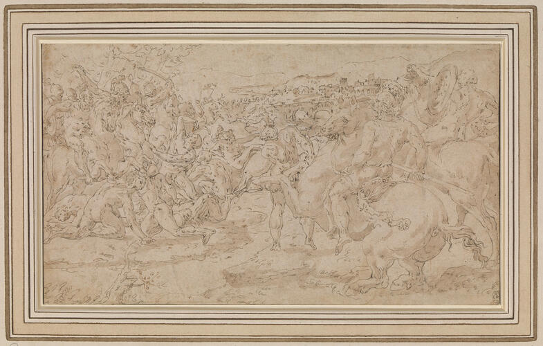 A battle at a river
