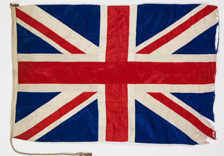 Union Flag presented to Shackleton by King George V