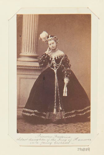 Princess Frederica (1848-1926), eldest daughter of the King of Hanover in a fancy costume