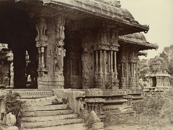 The Porch of the Temple of Vithoba at Beejanuggur The Porch of the Temple of Vithoba at Beejanuggur