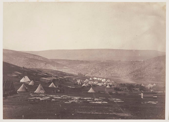 Cavalry Camp looking towards the plateau of Sebastopol