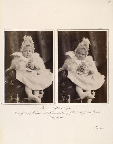 Princess Victoria Eugenie of Battenberg [in Portraits of Royal Children Vol. 36	1887-1888]