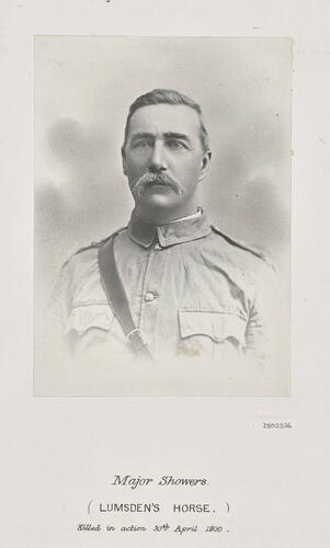 Major Showers (Lumsden's Horse) killed in action 30th April 1900: Anglo-Boer War, 1900