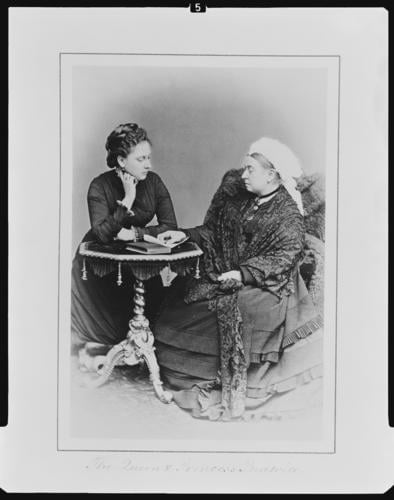 Queen Victoria and Princess Beatrice, 1879 [in Portraits of Royal Children Vol. 24 1879]