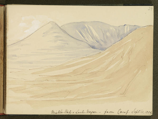 Master: SKETCHES FROM NATURE V. R. 1851 TO 1855
Item: Meikle Pap & Lochnagar