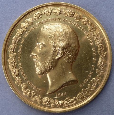 The Burdett Coutts Medal of the Acclimatisation Society of Great Britain The Burdett Coutts Medal of the Acclimatisation Society of Great Britain