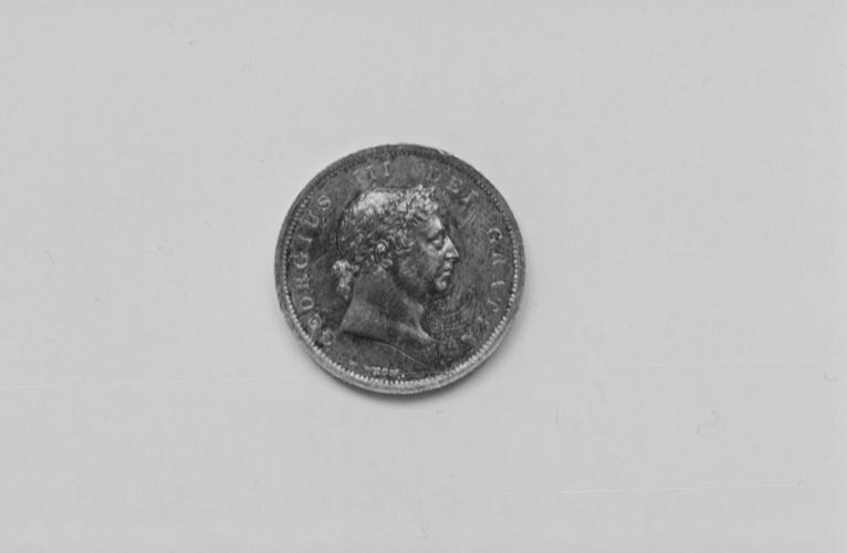 Medal commemorating the anniversary of the Accession of King George III. Anniversary of the Accession of King George III, 1817 Medal commemorating the anniversary of the Accession of King George III. Anniversary of the Accession of King George III, 1817