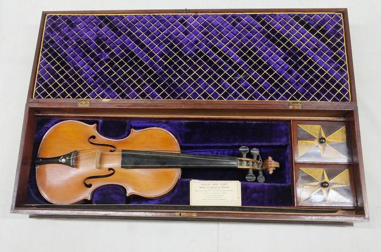 Violin in fitted case