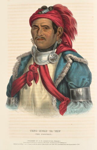 History of the Indian tribes of North America : with biographical sketches and anecdotes of the principal chiefs. Embellished with one hundred and twenty portraits from the Indian Gallery in the Department of War, at Washington ; v. 1 / by Thomas L. M'Kenney. . . and James Hall