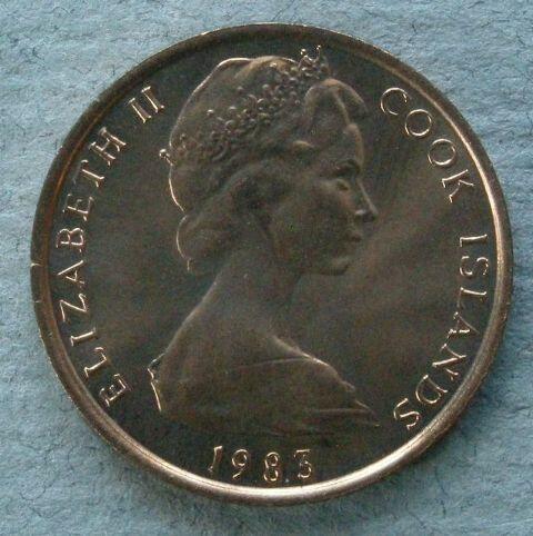 Cook Islands. Specimen one cent, 1983