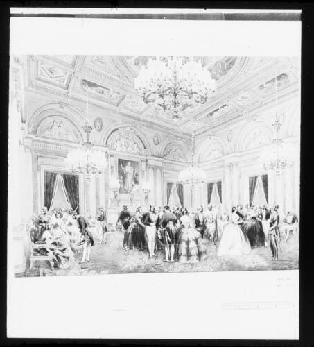The Salon de l'Empereur Napoleon I at the Hôtel de Ville, 23 August 1855