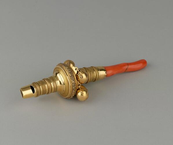 Queen Victoria's rattle and whistle