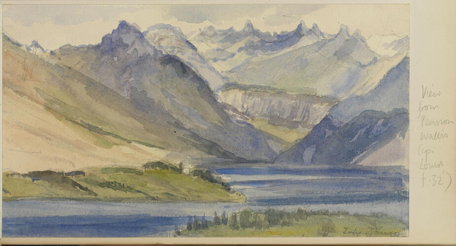 Master: SKETCHES BY QUEEN VICTORIA I
Item: View from Pension Wallis