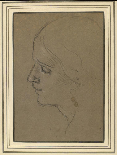 The head of a woman