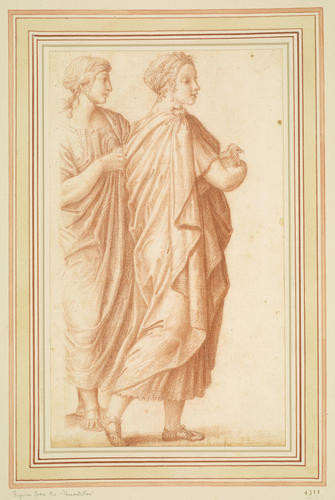 Two standing women