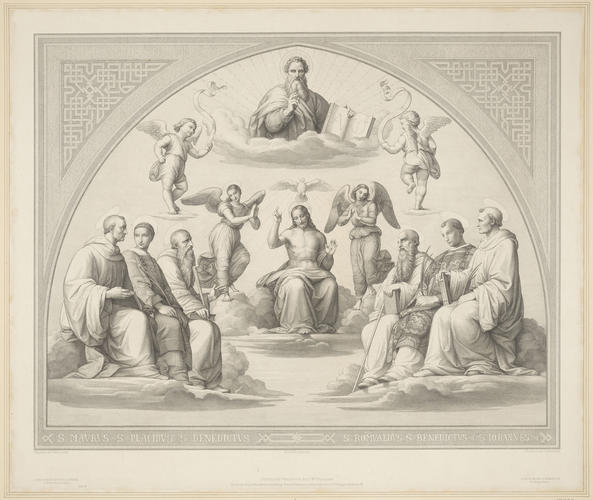 The Trinity with saints