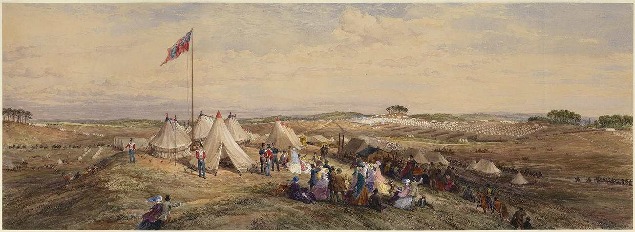 Camp at Chobham Common, August 1853