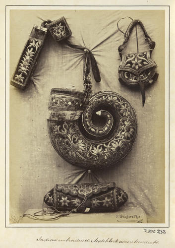 'Indian Embroidered Matchlock Accoutrements' 'Indian Embroidered Matchlock Accoutrements'