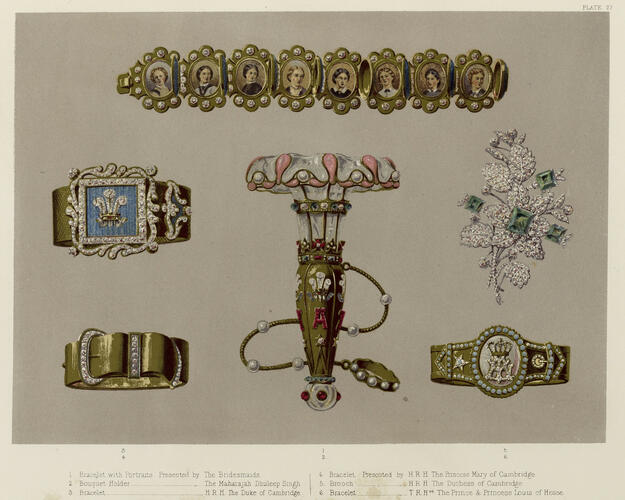 A memorial of the marriage of H. R. H. Albert Edward, Prince of Wales and H. R. H. Alexandra, Princess of Denmark / by W. H. Russell ; the various events and the bridal gifts, illustrated by Robert Dudley A memorial of the marriage of H. R. H. Albert Edward, Prince of Wales and H. R. H. Alexandra, Princess of Denmark / by W. H. Russell ; the various events and the bridal gifts, illustrated by Robert Dudley