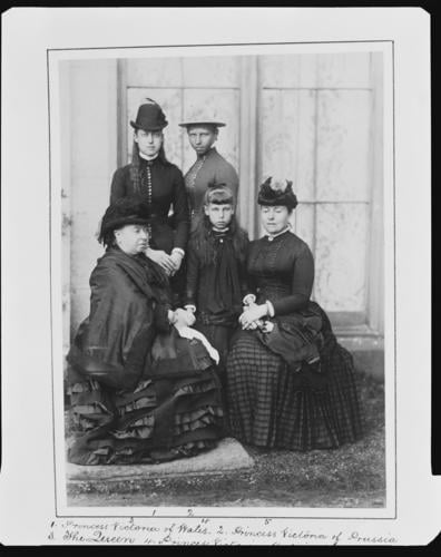 Group, including Queen Victoria, Balmoral 1884 [in Portraits of Royal Children Vol. 33 1884-1885]