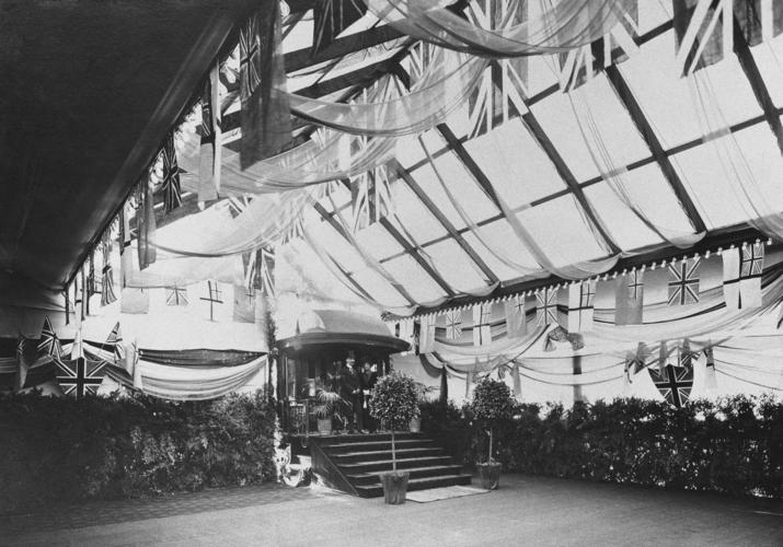 Front of royal train, Canada, c. 1911-16 Front of royal train, Canada, c. 1911-16