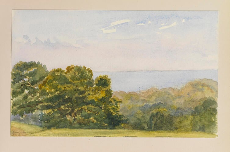 Master: SKETCHES BY QUEEN VICTORIA I
Item: From where I took my Tea [at] Osborne