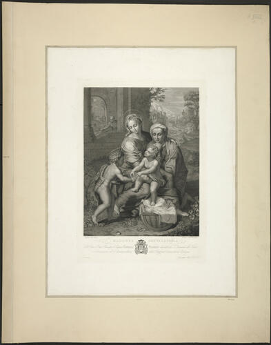 Holy Family with St Anne and the Infant Baptist [`La Perla?]