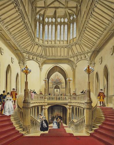 Master: Views of the Interior and Exterior of Windsor Castle
Item: The Grand Staircase