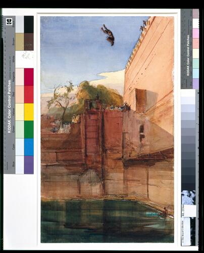 Divers leaping at Fatehpur Sikri