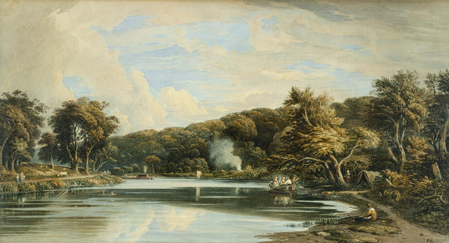 View on the Croydon Canal, 'previous to making the railroad'